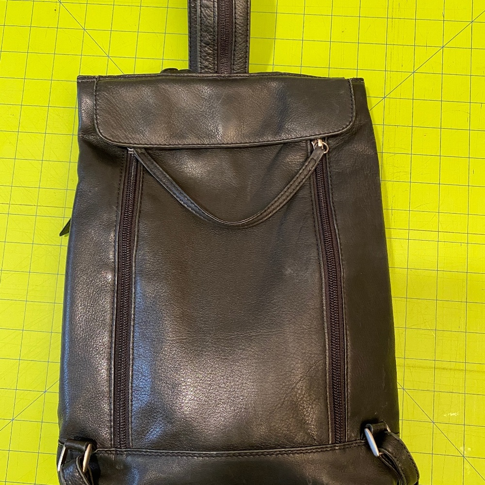 Derek Alexander leather backpack EUC